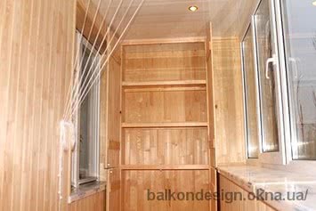 Шкаф и другая встроенная мебель на балкон