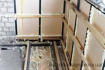 Внутреннее утепление балкона