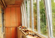 Внутреннее утепление лоджии