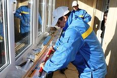 Остекление балкона 3 метра профилем ALMplast