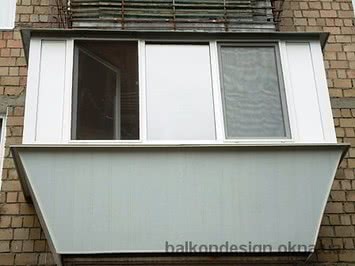 Вынос балкона по подоконнику в хрущёвке