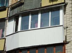 Отделка балкона пластиком снаружи