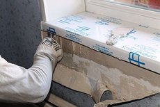 Заделка под подоконником в Киеве