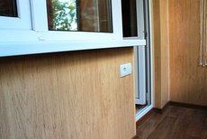 Внутренняя отделка балкона Киев