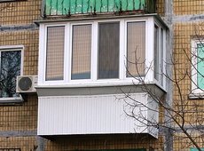 Внешняя отделка балкона пластиком
