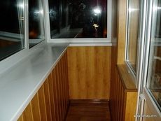 Отделка балконов, лоджий внутренняя Киев заказать