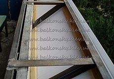 Вынос (расширение) балкона с обшивкой и утеплением Киев