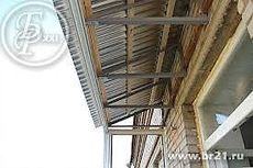 Монтаж крыш на балконы. Керчь