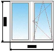 Металопластикове вікно двостулкове Salamander 1200х1400мм Металопластикове вікно двостулкове Salamander 1200х1400мм