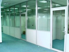 Офисные алюминиевые перегородки
