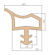 Уплотнитель TRELLEBORG профиль L3002