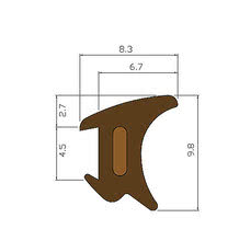 Уплотнитель TRELLEBORG профиль L7000