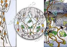 Витражное обрамление вместо гардин