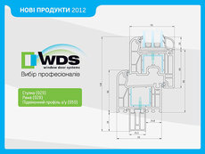 Новый подоконный профиль с коэкструдированным уплотнителем.