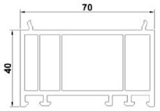 Расширитель рамы 40/70 мм.