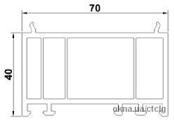 Расширитель рамы 40/70 мм.