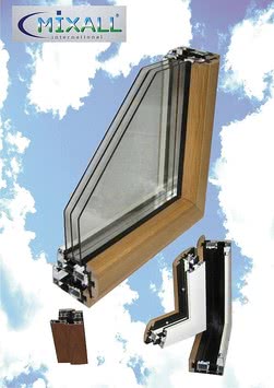 Алюминиево-деревянные окна Perla, итальянские алюминиевые окна Mixall, алюмодеревянные окна