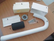 Приточный стеновой вентиляционный клапан для жилых помещений ДОМВЕНТ