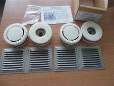 Дверной перепускной вентиляционный клапан для жилых помещений ДВЕРВЕНТ