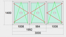 Окна в частный дом VEKA Euroline 64.