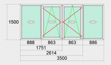 Окна с завода VEKA Euroline 64