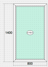 Окна в спальной комнате VEKA Euroline 64