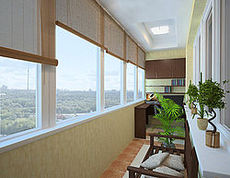 Балконы под ключ, французкие, расширение