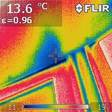 Тепловизионная диагностика окон и дверей