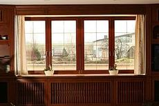 Евроокно из 3-х слойного деревянного клееного бруса