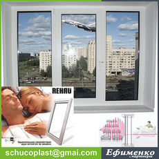 Специальные окна для ШУМНЫХ УЛИЦ Rehau 70 со звукоизолирующим стеклопакетом