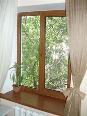 Окна Rehau Euro-60 ламинация в массе 1300*1400