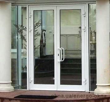 Алюминиевая входная дверь 1200х2100 