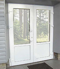 Алюминиевая дверь 1400х2000 