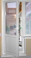 Алюминиевая балконная дверь 800х2200