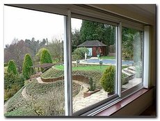 Раздвижное алюминиевое окно 2200х1400, 3 створки