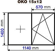 Окно КВЕ-ОПТИМА двустворчатое