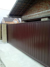 Ворота откатные, сдвижные ворота, раздвежные ворота автоматические