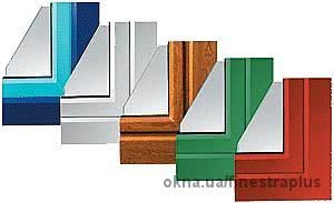 Цветные металлопластиковые окна