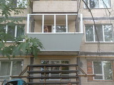 Вынос, утепление, установка окон, наружная и внутренняя отделка балкона