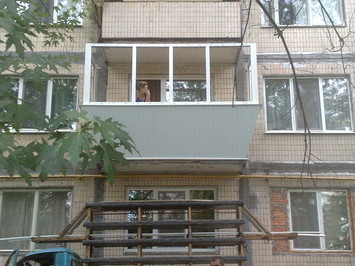 Вынос, утепление, установка окон, наружная и внутренняя отделка балкона