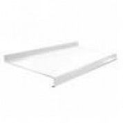 Козырек металлический белый, ширина 375 мм