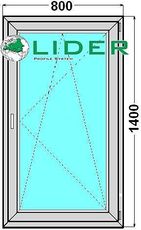 Окно одностворчатое