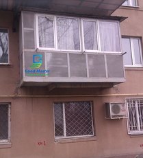 Обшивка балкона шифером наружная от компании Good Master.