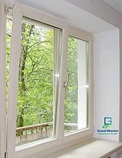 Окно VEKA двухчастное с теплосберегающими стеклопакетами от компании Good Master.