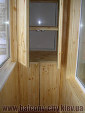 Отделка балконов деревянной вагонкой!