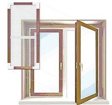 Сетки москитные на алюминиевой рамке от компании Грант Мастер