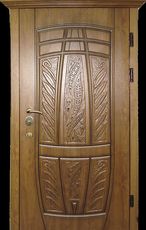 Входные двери с МДФ-накладкой "Улыбка"