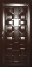 Входные двери с МДФ-накладкой "Плетенка"