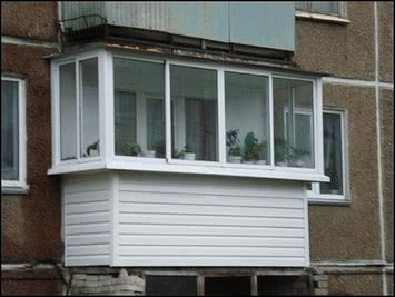 Балконная рама WDS, П-обр. в пятиэтажку от компании Good Master Харьков