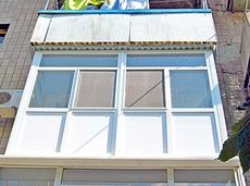 Французский балкон aluplast, немецкая фурнитура Roto + усилит. профиль Кость